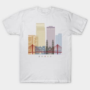 Omaha skyline poster T-Shirt